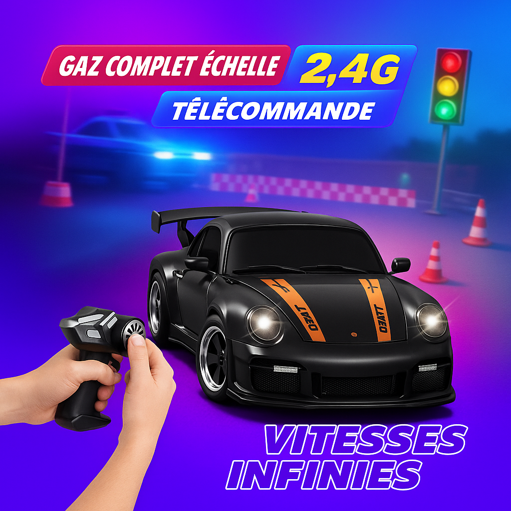 Voiture RC KF27 1:20 Drift 4x4 LED Haute Vitesse