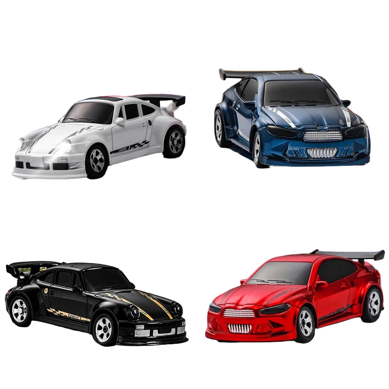 Mini Voiture RC Drift 1/64–1/43 4WD LED Haute Vitess
